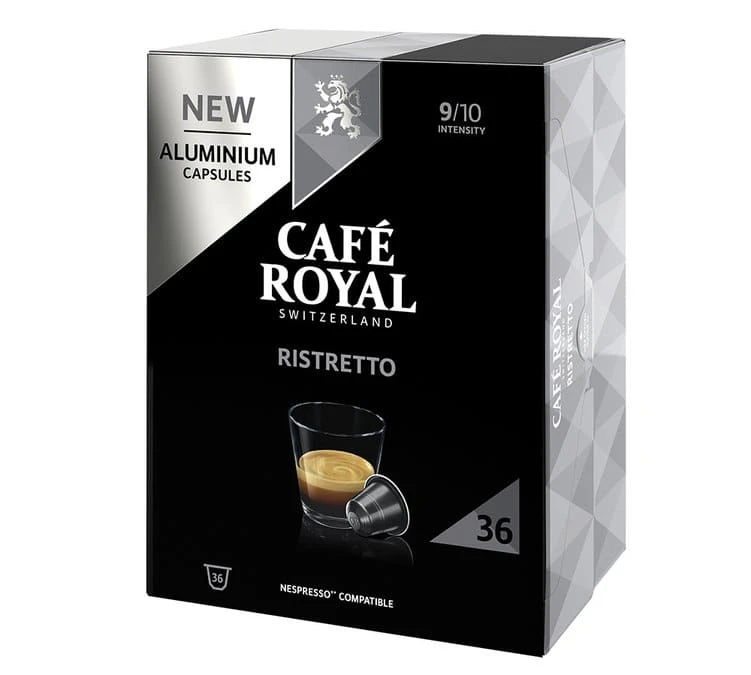 36 Capsules Ristretto Compatibles Nespresso® - CAFE ROYAL 1 36 Capsules Ristretto Compatibles Nespresso® - CAFE ROYAL