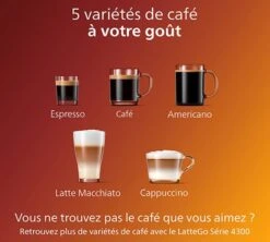 PHILIPS Series 3200 LatteGo Connectée EP3546/70 Garantie 3 Ans 9 PHILIPS Series 3200 LatteGo Connectée EP3546/70 Garantie 3 Ans -CaféStyle Boutique 4 machine cafe grain philips connecte 3546 70