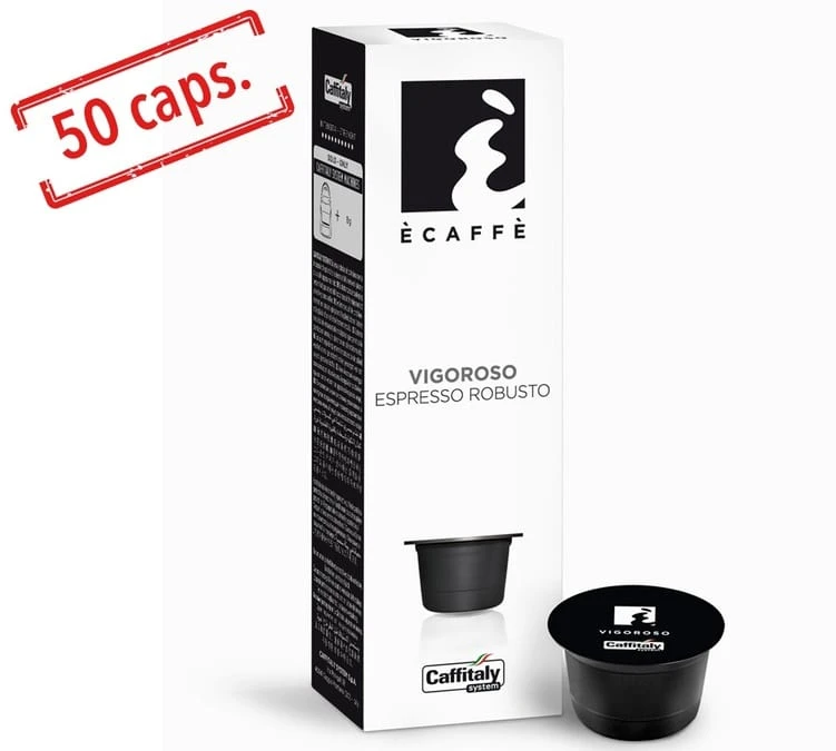 Pack Capsules Caffitaly - Vigoroso Espresso Robusto 5 X10 1 Pack Capsules Caffitaly - Vigoroso Espresso Robusto 5 X10