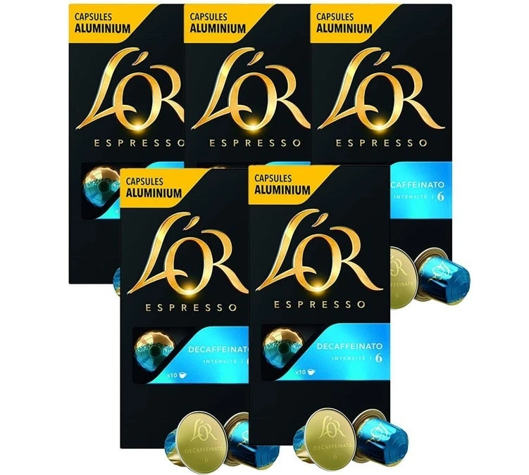 Pack 5 X 10 Capsules Decaffeinato - Compatible Nespresso® - L'OR ESPRESSO 1 Pack 5 X 10 Capsules Decaffeinato - Compatible Nespresso® - L'OR ESPRESSO
