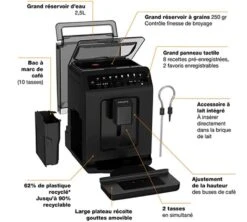KRUPS Evidence Eco Design Black EA897B10 10 KRUPS Evidence Eco Design Black EA897B10 -CaféStyle Boutique 5 krups ea897b10 evidence eco