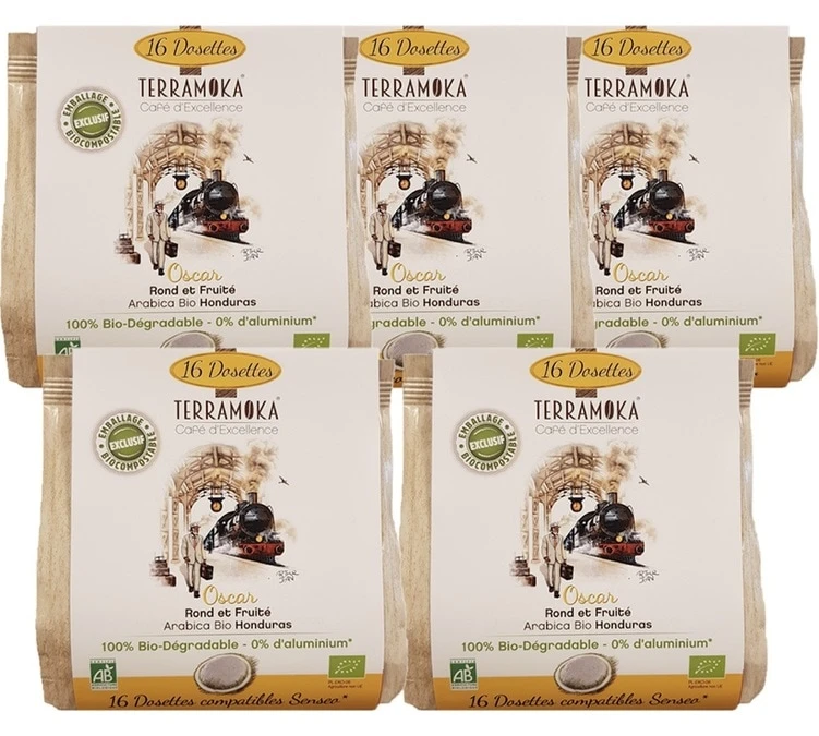 Pack 80 Dosettes Souples Arabica Bio Honduras - TERRAMOKA 1 Pack 80 Dosettes Souples Arabica Bio Honduras - TERRAMOKA