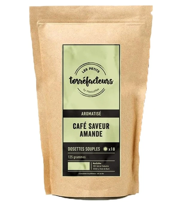 90 Dosettes Souples - Saveur Amande - LES PETITS TORREFACTEURS 1 90 Dosettes Souples - Saveur Amande - LES PETITS TORREFACTEURS