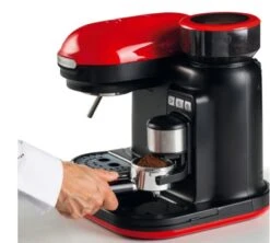 Machine Expresso Avec Broyeur ARIETE Moderna 1318 Rouge -CaféStyle Boutique ariete moderna rouge 2
