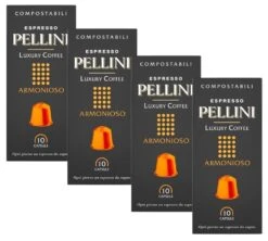 40 Capsules Compatibles Nespresso® Compostables PELLINI - Armonioso