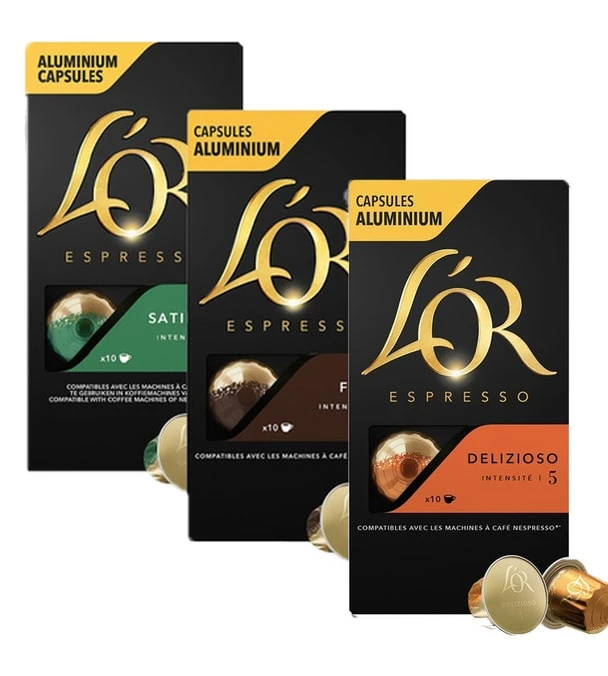 Pack Découverte 30 Capsules Café Italien Compatibles Nespresso® - L'OR ESPRESSO 1 Pack Découverte 30 Capsules Café Italien Compatibles Nespresso® - L'OR ESPRESSO