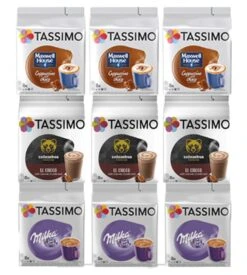 Pack Découverte 104 Dosettes Tassimo - Boissons Chocolatées - TASSIMO