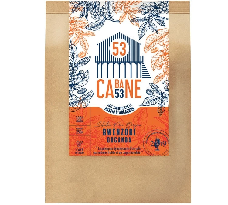 Café En Grains : Ouganda - Rwenzori - 250g - Cabane 53 1 Café En Grains : Ouganda - Rwenzori - 250g - Cabane 53