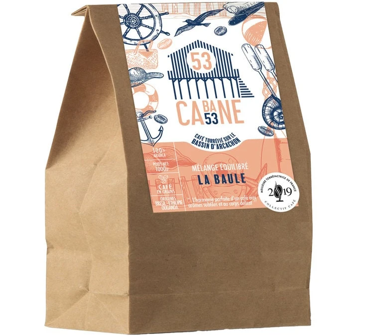 Café En Grains La Baule - 1kg - Cabane 53 1 Café En Grains La Baule - 1kg - Cabane 53