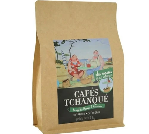 Café En Grains Les Copains - 1kg - Cafés Tchanqué 1 Café En Grains Les Copains - 1kg - Cafés Tchanqué