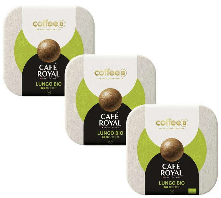 27 Boules De Café Lungo Bio Compatible CoffeeB - CAFÉ ROYAL 1 27 Boules De Café Lungo Bio Compatible CoffeeB - CAFÉ ROYAL