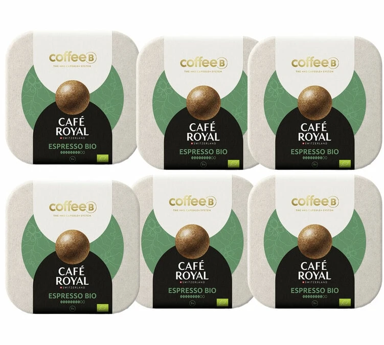 54 Boules De Café Espresso Bio Compatible CoffeeB - CAFÉ ROYAL 1 54 Boules De Café Espresso Bio Compatible CoffeeB - CAFÉ ROYAL