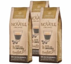 3x250g Café En Grain Bio Cremoso - Novell