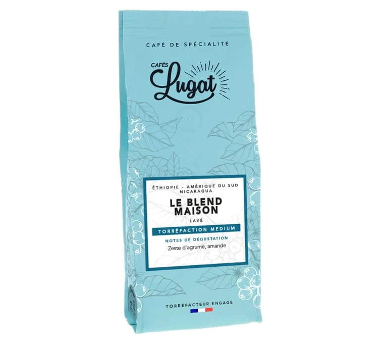 Café En Grains : Le Blend Maison (Mélange Maison) - 250g - Cafés Lugat 1 Café En Grains : Le Blend Maison (Mélange Maison) - 250g - Cafés Lugat