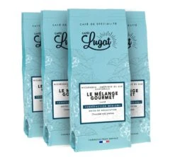 4x250g Café En Grain Le Mélange Gourmet - CAFES LUGAT