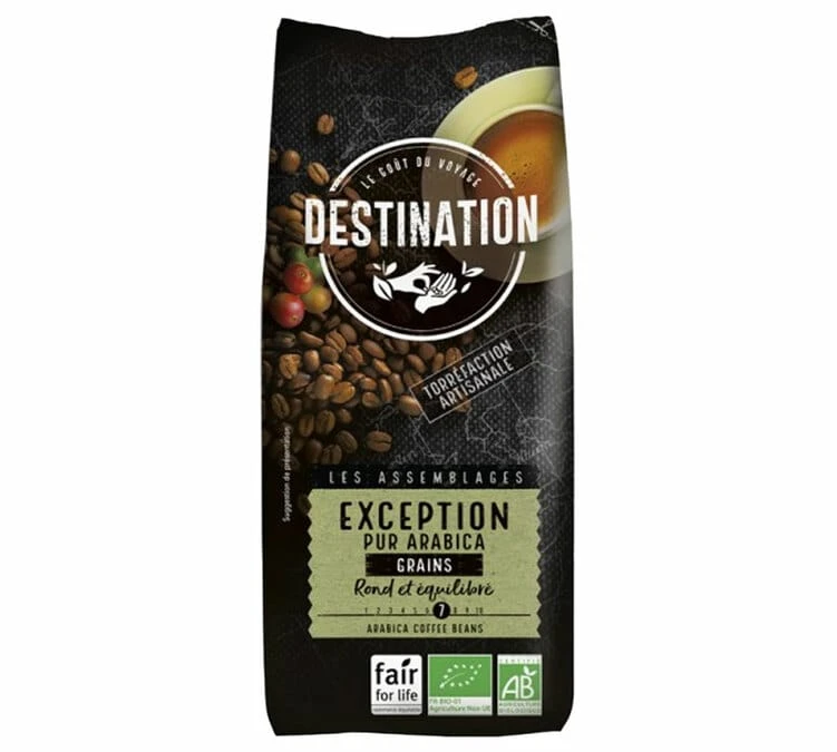 1kg Café En Grain Bio Exception N°16 100% Arabica - DESTINATION 2 1kg Café En Grain Bio Exception N°16 100% Arabica - DESTINATION – Image 2