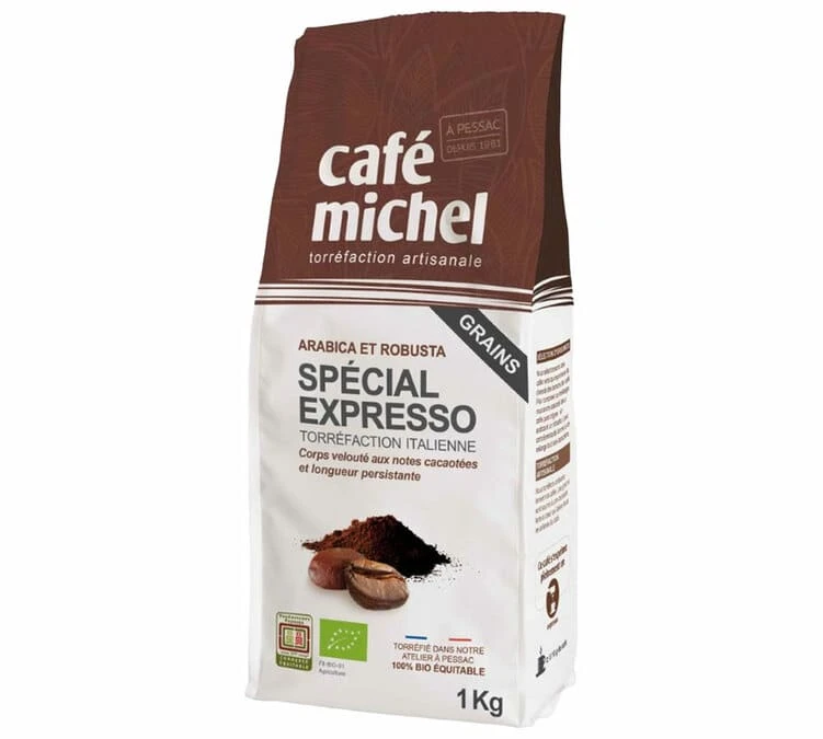 1 Kg Café En Grain Bio Spécial Expresso - Café Michel 1 1 Kg Café En Grain Bio Spécial Expresso - Café Michel