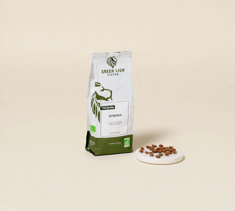 1 Kg Café En Grain Bio Aymara - Green Lion Coffee 2 1 Kg Café En Grain Bio Aymara - Green Lion Coffee – Image 2