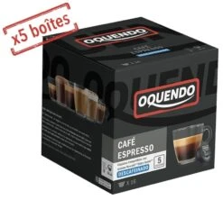 80 Capsules Compatibles Nescafe® Dolce Gusto® Espresso Decaféiné - OQUENDO MEPIACHI