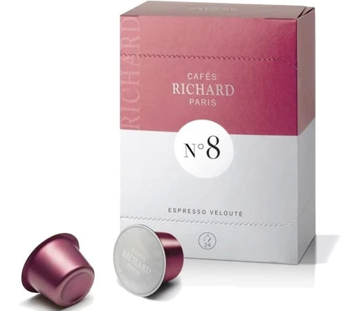 Capsules Café Richard N°8 Espresso Velouté X24 1 Capsules Café Richard N°8 Espresso Velouté X24