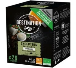 20 Capsules Exception Pur Arabica Bio Compatibles Nespresso® - DESTINATION