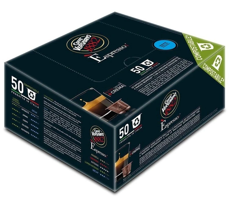 Caffè Vergnano 50 Capsules Espresso Decaffeinato - Compatible Nespresso® - CAFFE VERGNANO 1 Caffè Vergnano 50 Capsules Espresso Decaffeinato - Compatible Nespresso® - CAFFE VERGNANO