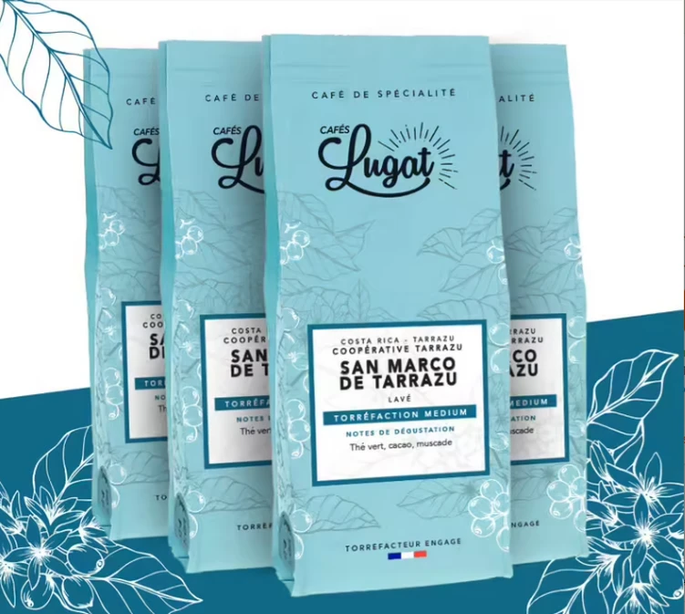 Café En Grains : Costa Rica - San Marco De Tarrazu - 1kg - Cafés Lugat 2 Café En Grains : Costa Rica - San Marco De Tarrazu - 1kg - Cafés Lugat – Image 2