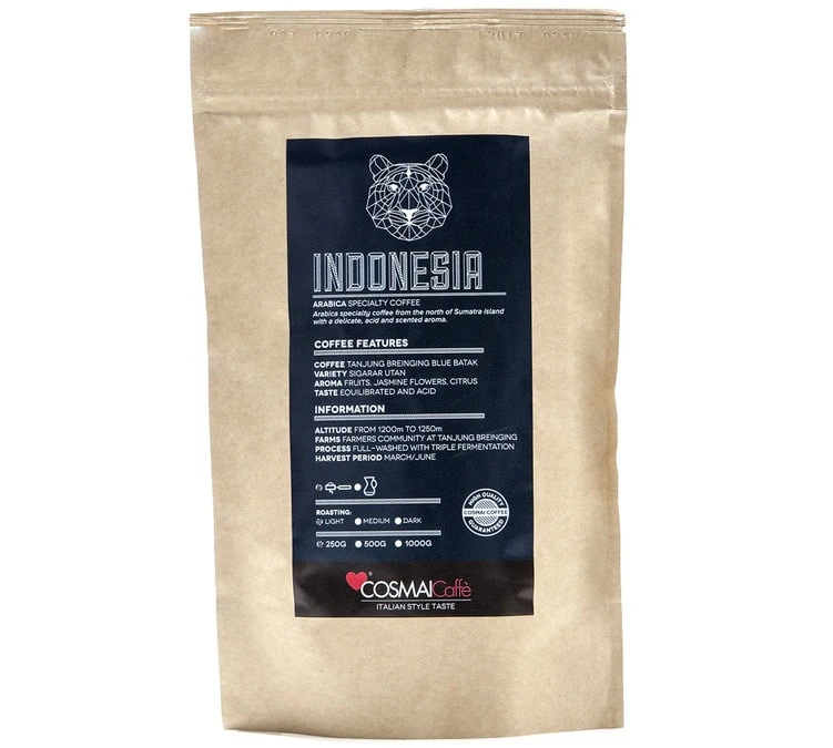 250g Café En Grain Specialty Indonesia - Cosmai Caffè 1 250g Café En Grain Specialty Indonesia - Cosmai Caffè