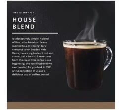 72 Capsules Starbucks Dolce Gusto® Compatibles - House Blend -CaféStyle Boutique descriptif capsules house blend dolce gusto