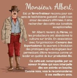 75 Capsules Monsieur Albert Bio Compostables Compatibles Nespresso-Terramoka -CaféStyle Boutique descriptif monsieur albert 1