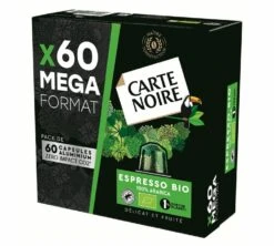 60 Capsules Compatibles Nespresso® - Espresso BIO - CARTE NOIRE -CaféStyle Boutique espresso bio x60