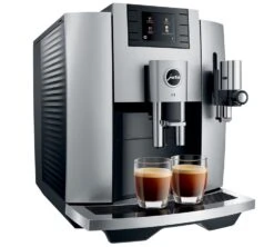 JURA E8 Moonlight Silver EB Smart Connect Offert Garantie 3 Ans -CaféStyle Boutique expresso broyeur jura e8 moonlight silver lateral
