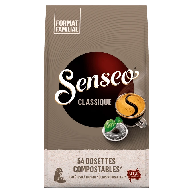 54 Dosettes Souples Classique - SENSEO 1 54 Dosettes Souples Classique - SENSEO