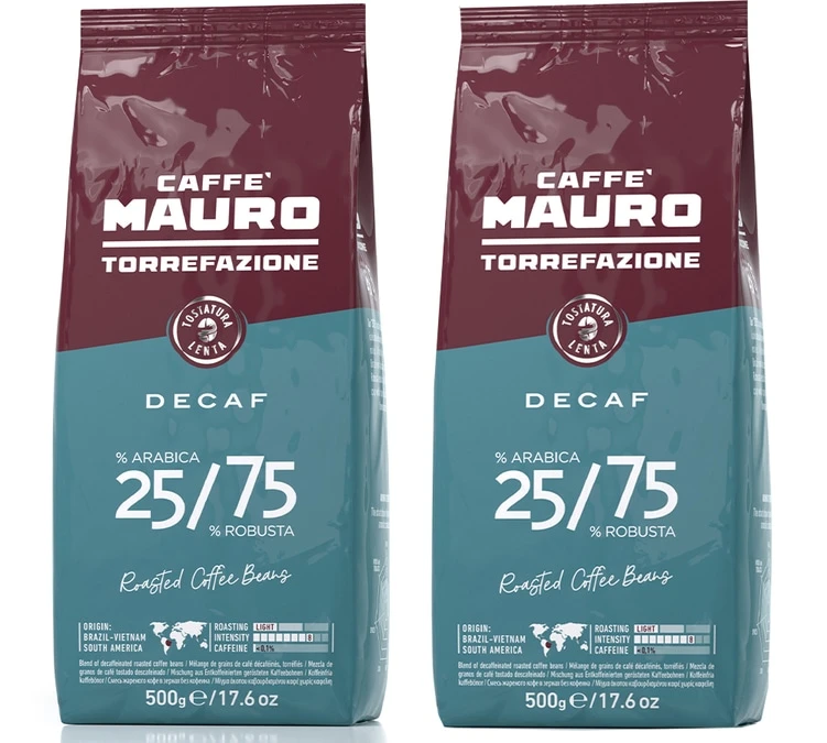Café En Grains - Décaféiné - 1kg - Caffe Mauro 1 Café En Grains - Décaféiné - 1kg - Caffe Mauro
