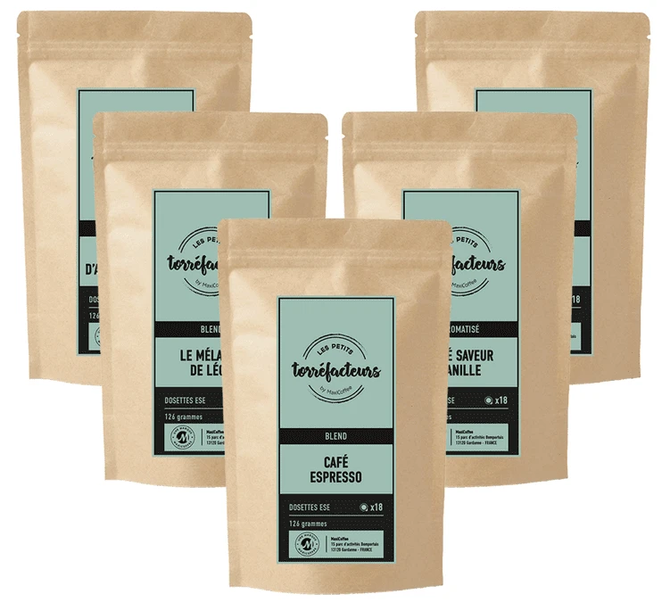 Pack Café Pour La Journée - 90 Dosettes - LES PETITS TORREFACTEURS 1 Pack Café Pour La Journée - 90 Dosettes - LES PETITS TORREFACTEURS