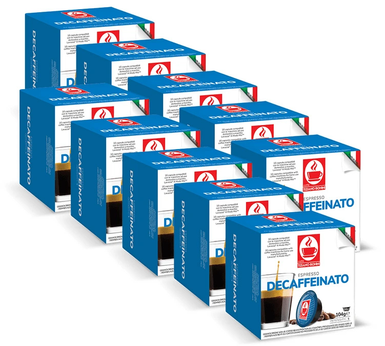 160 Capsules Compatibles A Modo Mio Lavazza Decaffeinato - CAFFE BONINI 1 160 Capsules Compatibles A Modo Mio Lavazza Decaffeinato - CAFFE BONINI