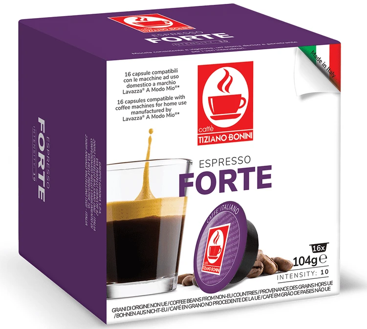 160 Capsules Compatibles A Modo Mio Lavazza Forte - CAFFE BONINI 2 160 Capsules Compatibles A Modo Mio Lavazza Forte - CAFFE BONINI – Image 2