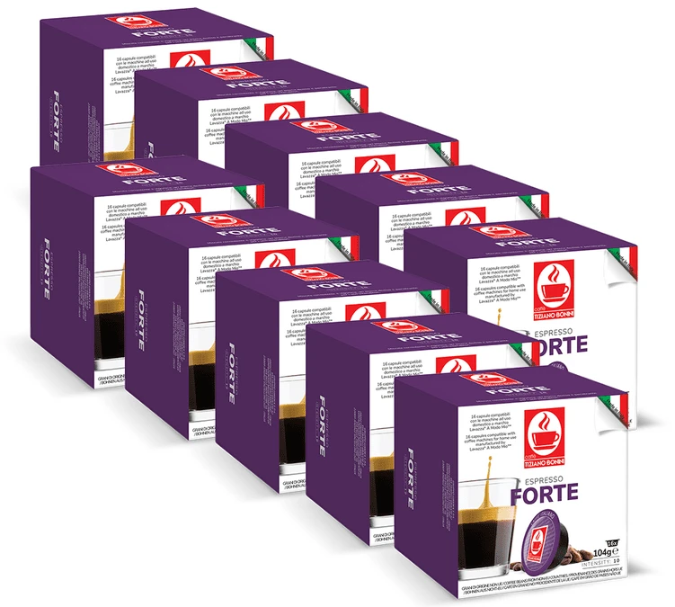 160 Capsules Compatibles A Modo Mio Lavazza Forte - CAFFE BONINI 1 160 Capsules Compatibles A Modo Mio Lavazza Forte - CAFFE BONINI