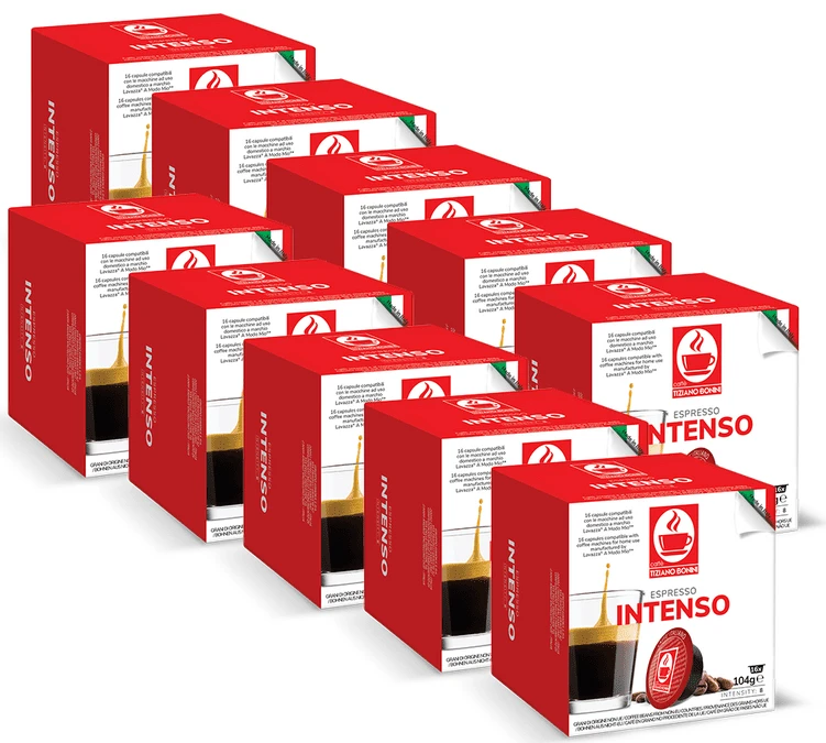 160 Capsules Compatibles A Modo Mio Lavazza Intenso - CAFFE BONINI 1 160 Capsules Compatibles A Modo Mio Lavazza Intenso - CAFFE BONINI