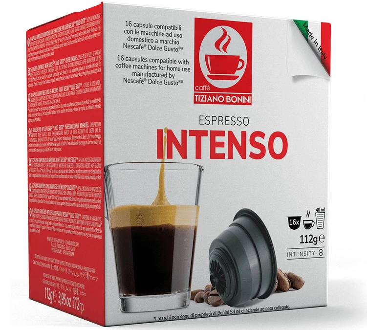 Capsules Nescafe® Dolce Gusto® Compatibles Espresso Intenso X80 - Caffè Bonini 2 Capsules Nescafe® Dolce Gusto® Compatibles Espresso Intenso X80 - Caffè Bonini – Image 2