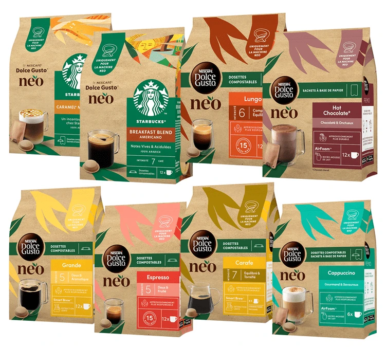 Pack Découverte 92 Dosettes Nescafe® Dolce Gusto® - NEO 1 Pack Découverte 92 Dosettes Nescafe® Dolce Gusto® - NEO