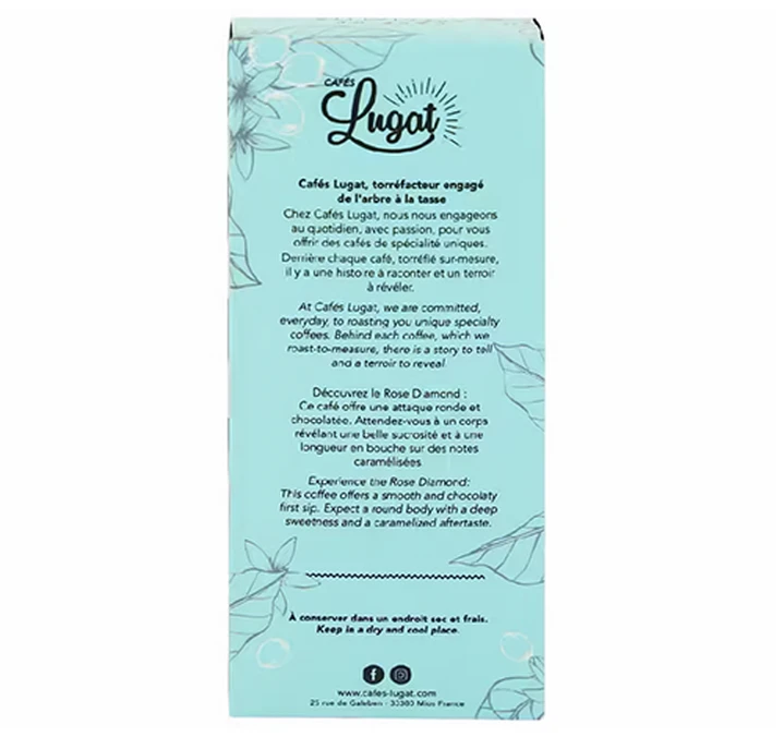 50 Capsules Rose Diamond - Compatibles Nespresso® - CAFÉS LUGAT 2 50 Capsules Rose Diamond - Compatibles Nespresso® - CAFÉS LUGAT – Image 2