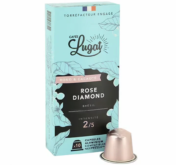 50 Capsules Rose Diamond - Compatibles Nespresso® - CAFÉS LUGAT 3 50 Capsules Rose Diamond - Compatibles Nespresso® - CAFÉS LUGAT – Image 3