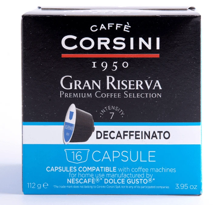 80 Capsules Nescafe® Dolce Gusto® Compatibles Gran Riserva Decaffeinato - CAFFE CORSINI 4 80 Capsules Nescafe® Dolce Gusto® Compatibles Gran Riserva Decaffeinato - CAFFE CORSINI – Image 4