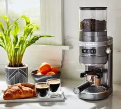 Moulin à Café KITCHENAID Artisan 5KCG8433EMS Gris étain -CaféStyle Boutique kitchenaid moulin gris 5