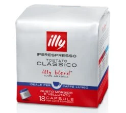18 Capsules Iperespresso Café Long - ILLY