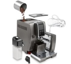DELONGHI Dinamica Plus Titanium ECAM 370.95.T Garantie 2 Ans -CaféStyle Boutique machine expresso broyeur delonghi dinamica ecam 37095t fonctionnement