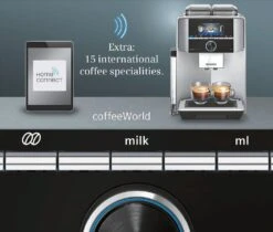 SIEMENS EQ.9 + S700 Home Connect TI9573X1RW Garantie 3 Ans -CaféStyle Boutique mcsa02680440 se k 12 kv9 eq9 ti9553x1rw picture kf2 coffee world eng 060518 def