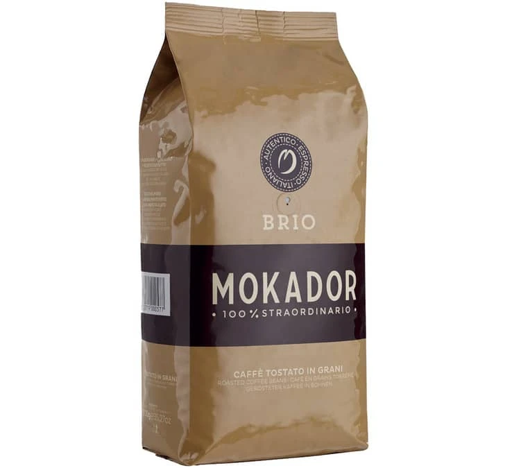 Café En Grains Brio Arabica/Robusta - 1 Kg - Mokador Castellari 1 Café En Grains Brio Arabica/Robusta - 1 Kg - Mokador Castellari