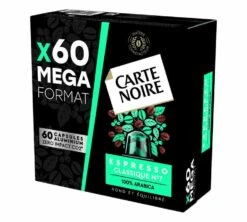 60 Capsules Compatibles Nespresso® - Espresso Classique N°7 - CARTE NOIRE -CaféStyle Boutique n7 x60 side